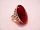 Vintage Islamic Middle Eastern Tribal Ethnic Big Red Agate Ring خاتم اسلامي Islamic photo 2