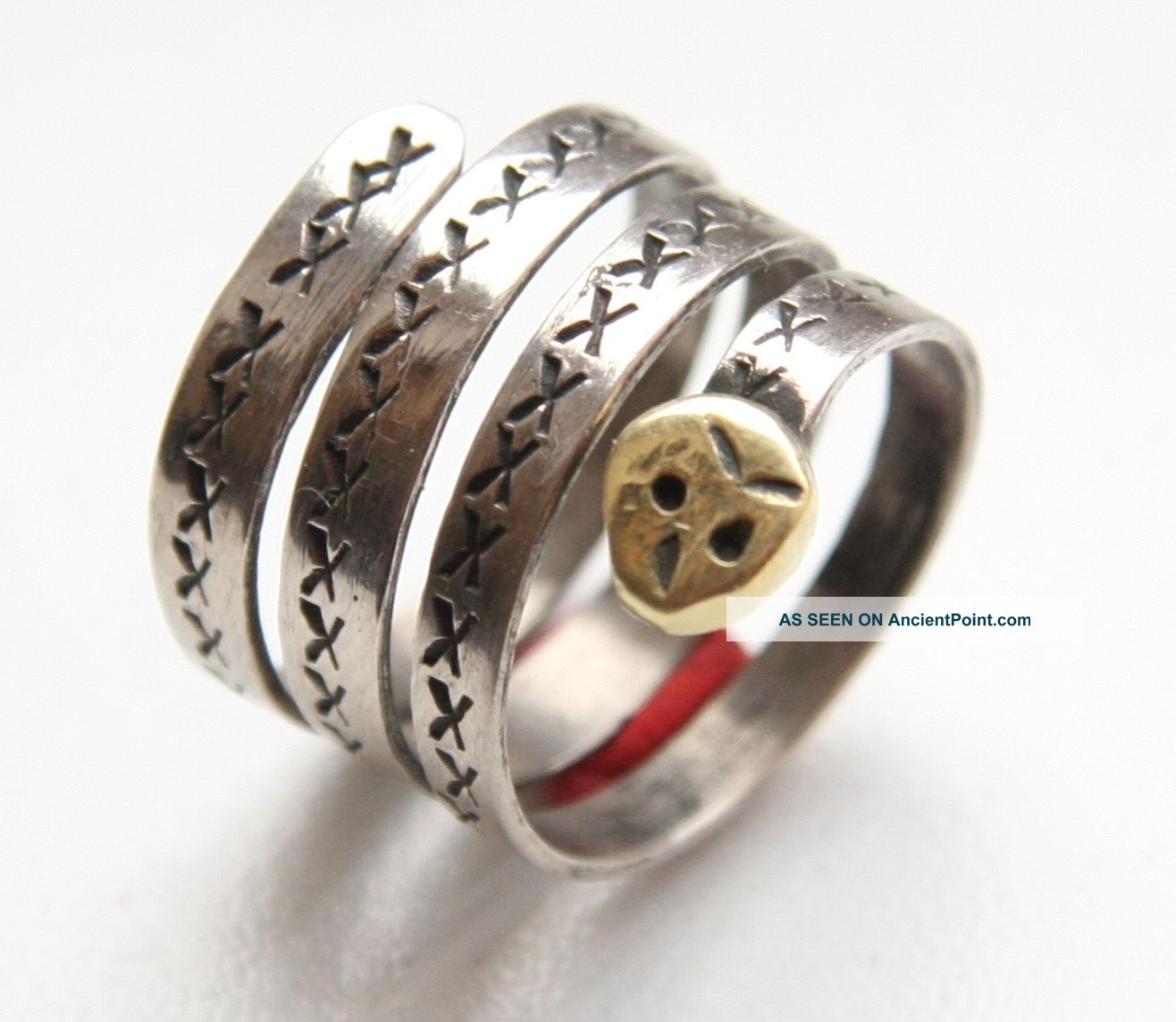 Vintage Spiral Ornament Ring (jnr) Reproductions photo
