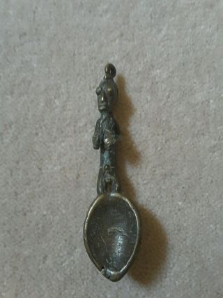 Rare Antique African Bronze Spoon,  Not Gold Weight photo