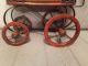 Vintage Baby Doll Pram Carriage Stroller Wicker And Canvas Wood Wheels Baby Carriages & Buggies photo 4
