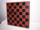Antique Aafa 19th C Folk Art Wood Checker Game Board - Paint Primitives photo 3