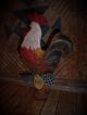 Primitive Country Rooster Bobbin - Winter Rusty Doll Primitives photo 1