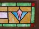 Antique Vintage Stained Leaded Glass Window Transom Slag Salvage Art Deco Balt 1900-1940 photo 9