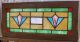 Antique Vintage Stained Leaded Glass Window Transom Slag Salvage Art Deco Balt 1900-1940 photo 11