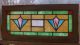 Antique Vintage Stained Leaded Glass Window Transom Slag Salvage Art Deco Balt 1900-1940 photo 1