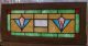 Antique Vintage Stained Leaded Glass Window Transom Slag Salvage Art Deco Balt 1900-1940 photo 2