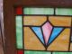Antique Vintage Stained Leaded Glass Window Transom Slag Salvage Art Deco Balt 1900-1940 photo 8
