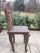 Antique Black Forest Wood Hand Carved Primitive Child Size Childrens Chair Bear 1800-1899 photo 8