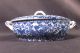 Old Japanese Blue And White Phoenix Bird China Small Covered Dish Bowls photo 2