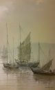 Young Woo.  Chinese Fishing Port Scene Very Large Oil On Canvas Painting Paintings & Scrolls photo 3