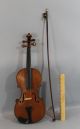Quality Antique 4/4 Figured Maple Violin,  Bow & Case Nr String photo 1