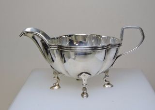 Quality Sterling Silver Cream Jug By E.  S.  Barnsley (70751) photo