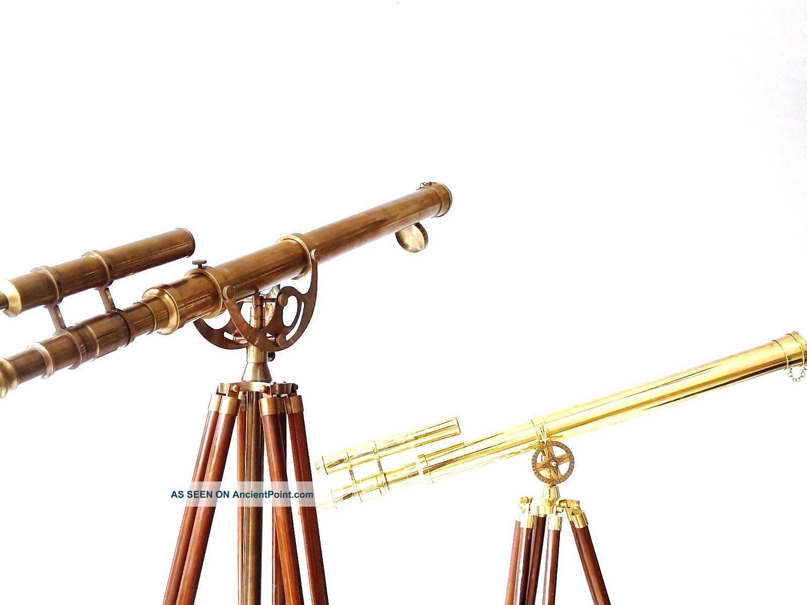 Best Combo Offer Solid Brass Antique Telescope - Shiny Tripod Gift Floor Telescope Telescopes photo