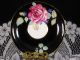 Paragon Pink Rose Blue Forget Me Not Black Tea Cup And Saucer Cups & Saucers photo 5