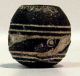 Pre - Columbian Black Fish Bead.  Guaranteed Authentic. The Americas photo 3
