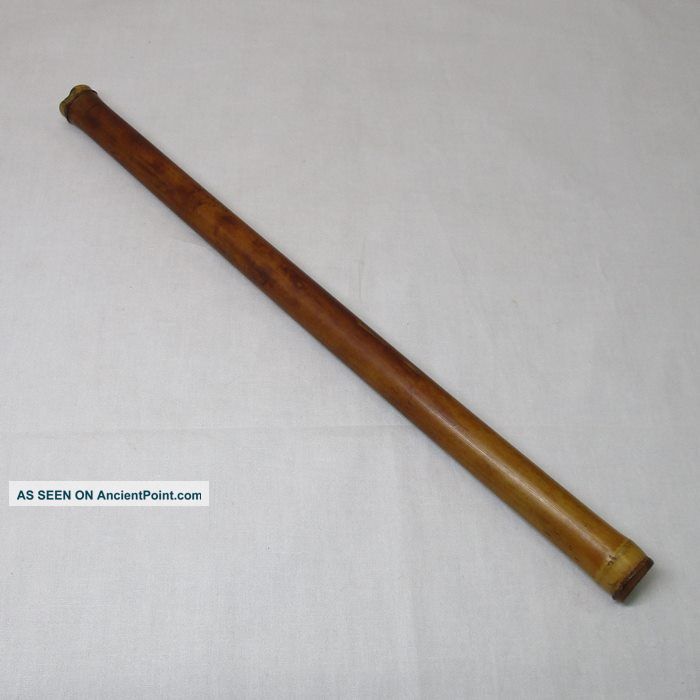 F155: Popular Japanese Bamboo Incense Stick Case With Good Taste Other Japanese Antiques photo