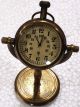 Nautical Maritine Antique Table/desk Clock With Brass Pocket Watch Compasses photo 1