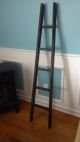 Handmade Black Orchard Alder Wood Ladder 5ft Rustic 60 