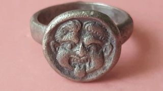 Fantastic Roman Silver Ring Uncleaned And Unresearched photo