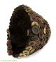 Lega Hat With Buttons On Basketry Bwami Society Congo Africa Art Was $199 Other African Antiques photo 2
