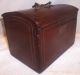 Early Pennsylvania Dome Top Paint Decorated Document Valuables Box Boxes photo 1