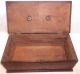 Antique Pennsylvania Dovetailed Walnut Document Valuable Storage Box W/key Boxes photo 5