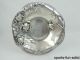 International Repousse Sterling Silver Compote Floral Nut Candy Dish 4 5/8 