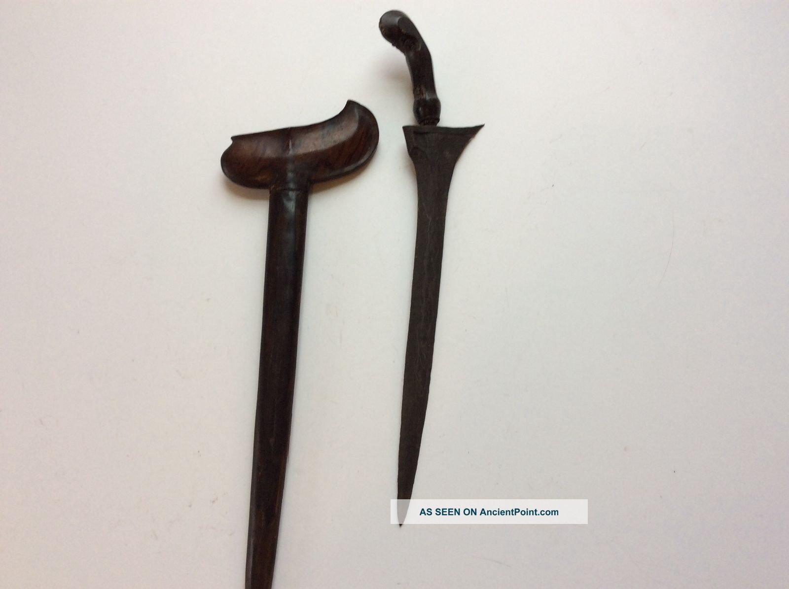 Old Antique Javanese Indonesian Keris Kris Sword Big Beefy Blade Dagger Pacific Islands & Oceania photo