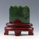 100 Natural Hetian Jade Hand - Carved Pine Tree & Old Man Statue Xz180 Other Chinese Antiques photo 2