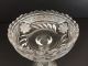Antique Edwardian Innovation Pressed & Cut Glass Compote By Mckee 1917 Compotes photo 3