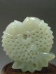 Antique Old Chinese Nephrite Celadon Jade Statues/ Pendant Fish Dragons photo 1
