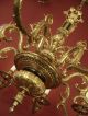 8 Light Fine Empire French Chandelier Brass Vintage Old Antique Lamp Bronze Chandeliers, Fixtures, Sconces photo 7