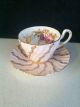 1850 Eb Foley Bone China Cup & Saucer Rose White Gold Floral Trim 3236 England Cups & Saucers photo 1