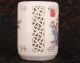 East Good Luck Fine Porcelain Fuwa Dotted Pen Container Vase Collectable Pots photo 2