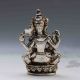 Tibet Silver Handwork Carved Buddha Satue Gd9799 Other Antique Chinese Statues photo 3