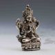 Tibet Silver Handwork Carved Buddha Satue Gd9799 Other Antique Chinese Statues photo 4