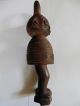 Democratic Republic Of Congo,  Luba? Carved Wooden Female Figure With Horns.  12 
