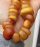 Rare Old Natural Baltic Amber Beads 19th Century Or Older,  Butterscotch,  Prayer Necklaces & Pendants photo 3