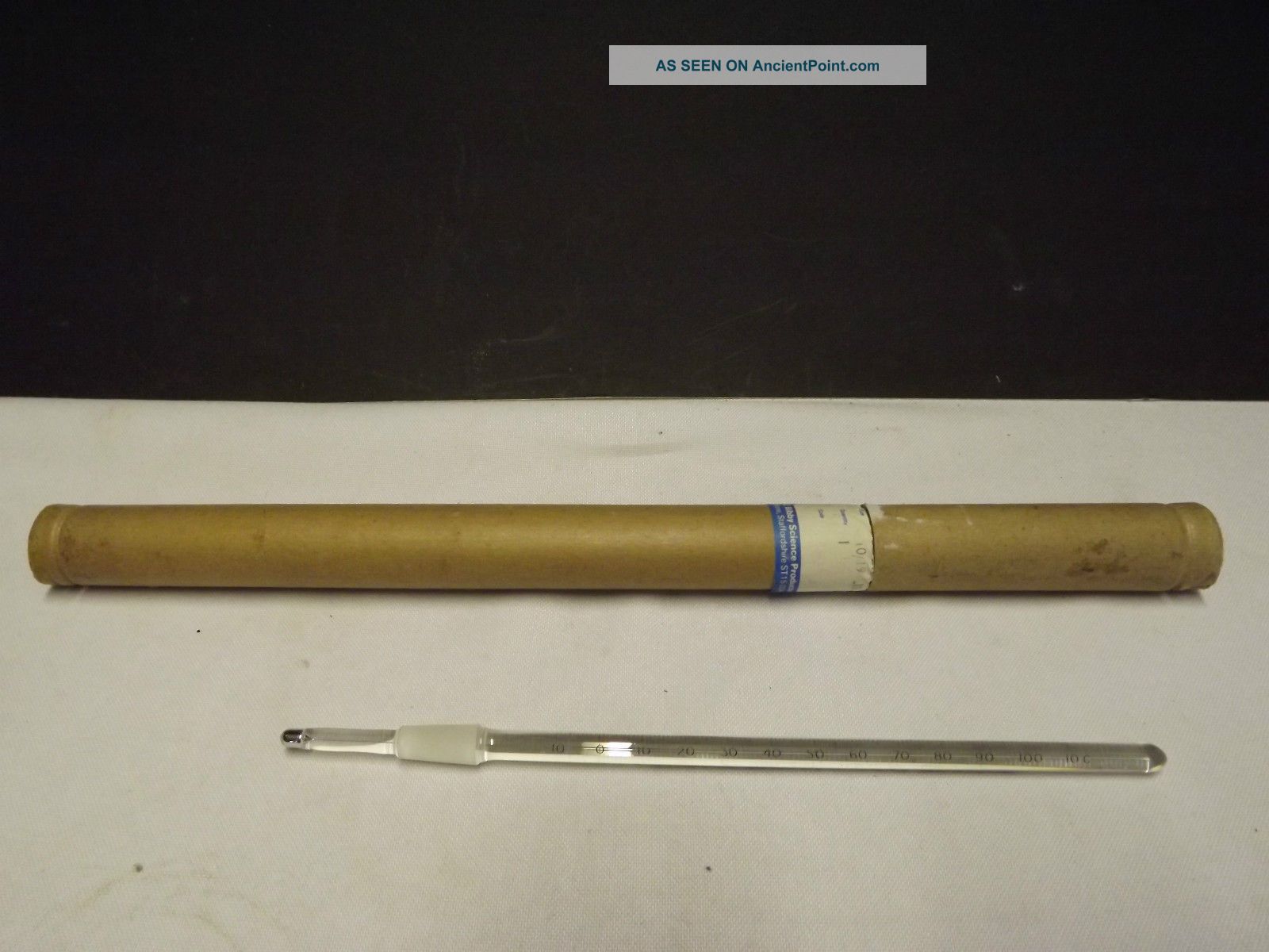 Thermometer (quickfit) Immersion (- 10 To 110 Degrees C) Mf 32/0/110 (42mm) 10/19 Other Antique Science Equip photo