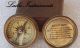 Antique Compass Vintage Compass Brass Compass Engraved Compass W/wood Case Gift Compasses photo 1