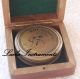 Antique Compass Vintage Compass Brass Compass Engraved Compass W/wood Case Gift Compasses photo 3
