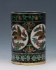 Old Peiking Cloisonne Hand - Painted Bird&flower Pen Container G120 Other Chinese Antiques photo 2