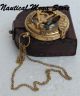 Brass Polish Antique Brass Sundial Compass Vintage Push Nautical Button Decor Compasses photo 1