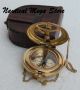 Brass Polish Antique Brass Sundial Compass Vintage Push Nautical Button Decor Compasses photo 3