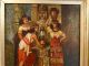 19thc Antique Victorian Era Egyptian Revival Old Outdoor Scene Oil Lady Painting Victorian photo 2