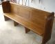 Antique Vintage Church Pew University Of Notre Dame Corby Hall 90 