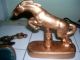 Nuart 1930 Leaping Horse Bookends Signed Art Deco Antique Gold Spelter Art Deco photo 2