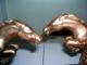Nuart 1930 Leaping Horse Bookends Signed Art Deco Antique Gold Spelter Art Deco photo 5