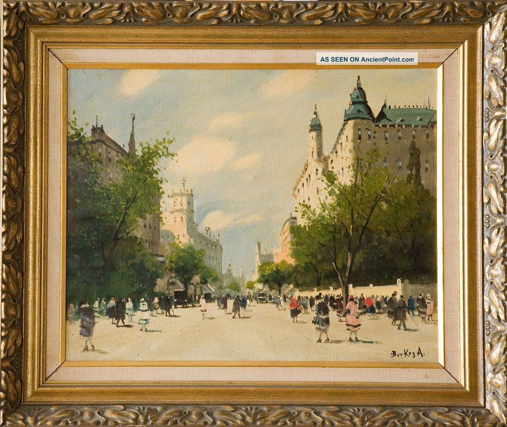 Antal Berkes Painting (hungarian Listed 1874 - 1938) 16 