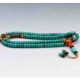 Chinaese Collectibles Handwork Turquoise & Beeswax Toyed Prayer Bead Necklace Necklaces & Pendants photo 1